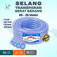 SELANG AIR 25 METER 1 ROL Selang Air Serat Benang / Selang Air Cuci Motor Mobil & Taman Perkebunan /