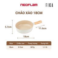 [Hàng chính hãng] Chảo xào cao cấp chống dính bếp từ cỡ nhỏ Neoflam Fika Baby 18cm, Made in Korea. H