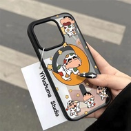 Black Crayon Xiaoxin Fancy Cartoon Strap Casing hp Samsung A07 A06 5G S25 Ultra A17 5G A56 5G S24 Fe