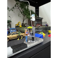 Diorama public phone 1/64
