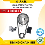 TY043 GloBelt Timing Chain Set (60-Single) Toyota Forklift 4Y 2.2 Engine - 7FG 8FG