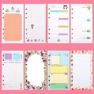 [45 sheets] A5 A6 binder paper Ring 6/s A5 A6 binder refill paper Loose leaf/ 1 pack 45 sheets A5 re
