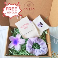 Gift Set of 3 Piece Porcelain Flower Clips Srunchies Socks No.6 for Lover's Birthday October 20, Mar