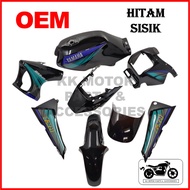 [FULL TANAM ] COVERSET RXZ MILI BOSCH BOSS OEM HITAM SISIK / BLACK SISIK SIAP BAJAK (100% ORIGINAL )