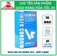 Bao cao su đeo ngón tay (Finger) Bạc hà mát lạnh - Bao cao su Nữ - Hộp 10 cái