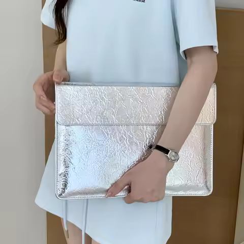 Laptop Liner Bag Burst Silver Fashion Laptop Bag For Macbook Air Pro 16 13 Laptop Case Men Women Por