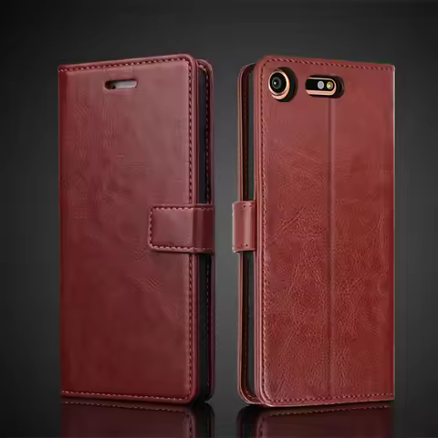 Card Holder Cover Case For Sony Xperia XZ2 XZ1 Compact XZ Premium XZ3 Leather Case Wallet Flip Cover