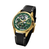 Arbutus Skeleton Dial Black Leather Strap Men Watch AR1801GGB