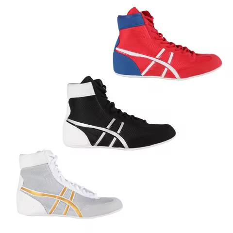 Weightlifting shoes boxing shoes breathable wear-resistant non-slip wrestling shoes fighting sports 