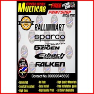 ♣ ▦ ◮ Multicab Car door sticker decals, cut-out durable & high quality