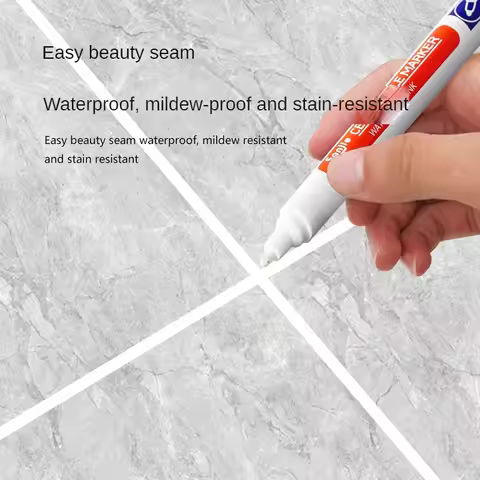 Ceramic Tile Pen Wall Grout Restorer Pen Repair Marker Grout Filler Pen for Restoring Tile Wall Floo