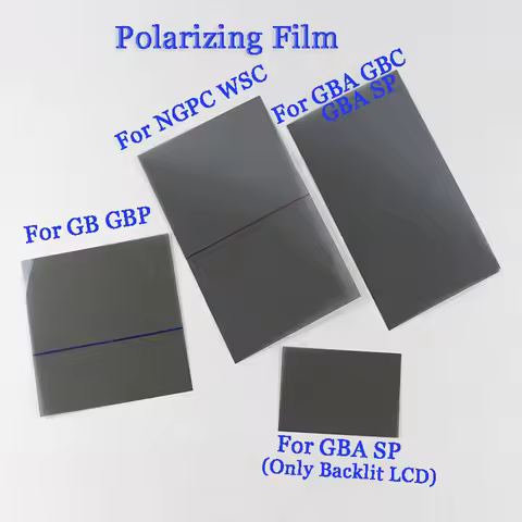1PC Polarized Polarizer Filter Film Sheet For Gamboy GB DMG GBP Polarizing For GBA GBC GBA SP NGPC W