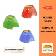 LIVING WORLD IGLOO DOME HIDE CAVE PLASTIC HAMSTER GUINEA PIG MEDIUM (61382)