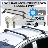 Portable Car Roof Rack Cargo Roof Carrier Luggage Anti Theft Cross Bicycle Roof Bar Kereta 90cm For 