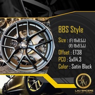 BBS Style (F) 19x8.5JJ(R) 19x9.5JJ 5x114.3 Satin Black
