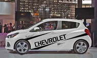 Stiker mobil chevrolet spark cutting stiker body samping mobil chevrolet spark