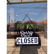 Acrylic open close Sign label | Acrylic open-close door marker