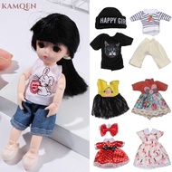 KAMQEN Doll Clothes and Accessories Multistyles Dollhouse Wedding Party 1/8 BJD Doll Outfit