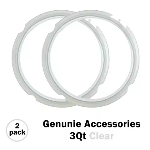 2 Pack 3 Quart / 3qt Genuine Pressure Cooker Replacement Food-safe Silicone Sealing Ring for Instant
