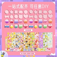 DIY Goo Card Set Three-layer Storage Box Hand Account Sticker Goo Card Sticker Goo Chuck Goo Card Cu