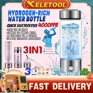 Hydrogen water bottle 3in1 420ML hydrogen generator bottle nitrogen Hydrogen Generator Water filter 