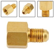 1/4" SAE Male to G1/4" BSP Female Nitrogen Regulator Adapter Air Conditioning Thread Fitting for Pre