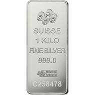PAMP Suisse Silver Bar Cast Fine Silver 1 KG