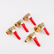 Copper Ball Valve Red Handle Pagoda Drainage Deflation Water Pipe Hose Small Ball Valve Switch Valve