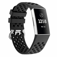 Aresh Compatible Fitbit Charge 3/Charge3 SE Bands, Adjustable Sport Silicone Accessory Watch Wris...