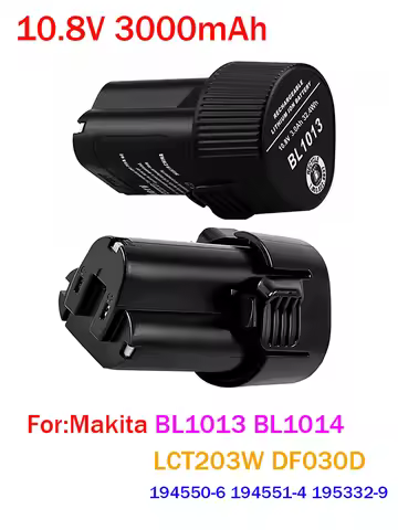 10.8V-12v 3.0Ah Real Capacity Li-ion Battery for Makita BL1013 BL1014 BL 1013 BL 1014 LCT203W 194550