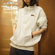 Maden thương hiệu mỹ Retro nửa zip đứng lên cổ áo áo khoác Jacket rộng áo thể thao cho nữ Thành Phố