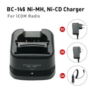 【CDQ-12】BC-146 Smart Desktop Charger for Icom Two Way Radio IC-35 IC-F21 IC-F21 IC-F22 IC-F3G IC-F4G