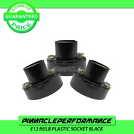 10PCS E12 LIGHT BULB SOCKET PLASTIC BLACK