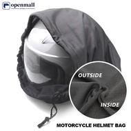 【OMALL】 Motorcycle Helmet Bag Single Rope Plush Draw Pocket for Moped Bike Full Half Helmet 47x42cm 