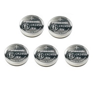 [SG] [5 Pieces] Panasonic CR2450 Lithium Cell Button Industrial Battery