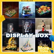 【LEJUBLOCK】Clear Acrylic Display Case Dustproof Protection Showcase for Gundam Action Figures Collectibles toy storage display box Suzhou gardens Building Blocks bearbrick disney castle dust cover 展示盒 收纳盒 积木 玩具