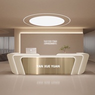 【High quality】 Cashier Stainless Steel Desk for Beauty, Clothing & Dance Studio Modern Light Luxury 