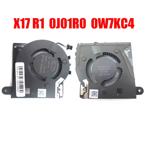 Laptop Fan For Alienware X17 R1 0J01R0 J01R0 EG50061S1-C100-S9A 0W7KC4 W7KC4 EG50061S1-C090-S9A DC12