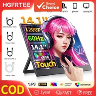 Ultra Slim Portable Monitor 14.1 Inch Touch Gaming Display for Laptop PC Mac USB-C External Monitor 