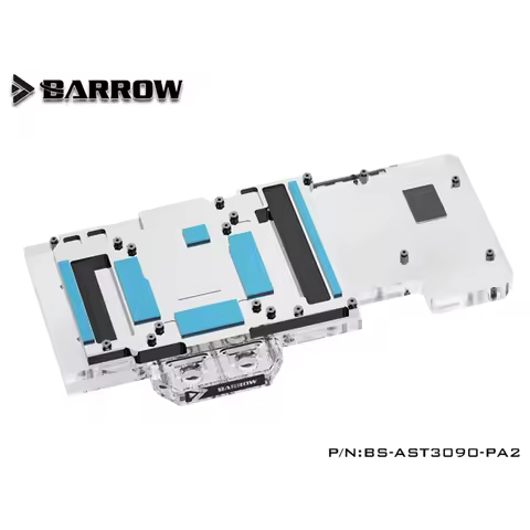 Barrow GPU Water Block for ASUS TUF 3090/3080 Gaming , Full Cover Video Card Water Cooler , BS-AST30