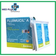 Fluimucil A 100mg ( N-Acetylcysteine ) Orange Flavours 30 sachets (Exp:3/2028)