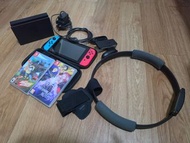 ​Switch連配件+健身環+2個遊戲帶(健身環大冒險+火焰之紋章風花雪月)