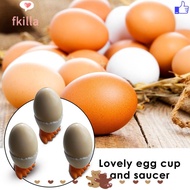 FKILLA 1/2/4Pcs Kitchen Supplies Boiled Creative Opener Eggs Container