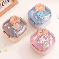 820ml Cartoon Stainless Steel 304 Lunch Box With Spoon  Portable Kids Bento Box Student School Food 