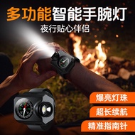 Jam Tangan Taktikal Survival Perkhemahan Luar G2C Lampu Laser Kompas Pergelangan Tangan Paracord Kem