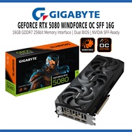 GIGABYTE GEFORCE RTX 5080 WINDFORCE OC SFF 16G GDDR7 256BIT GRAPHICS CARD NVIDIA SFF-READY - GV-N508