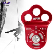 [Simhoa] Three Hole Climbing Hitch Pulley 30kn Aluminum Alloy Load Equipment for Rescue Rope Access 
