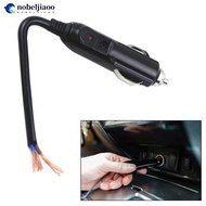 NOBELJIAOO 12V 24V Car Interior Plug Male LED Socket Plug Connector Adapter Car Accessories E7I7