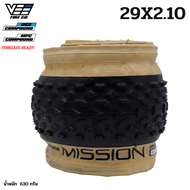 ยางนอกจักรยานเสือภูเขาขอบพับ VEE TIRE MISSION 26X2.1 27.5X2.1 29X2.1 ขอบแก้ว ขอบดำ