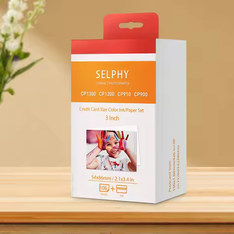 6 Inch Compatible Canon Selphy CP1300 CP1500 Cartridge Ink Paper work for Selphy CP1200 CP910 CP900 
